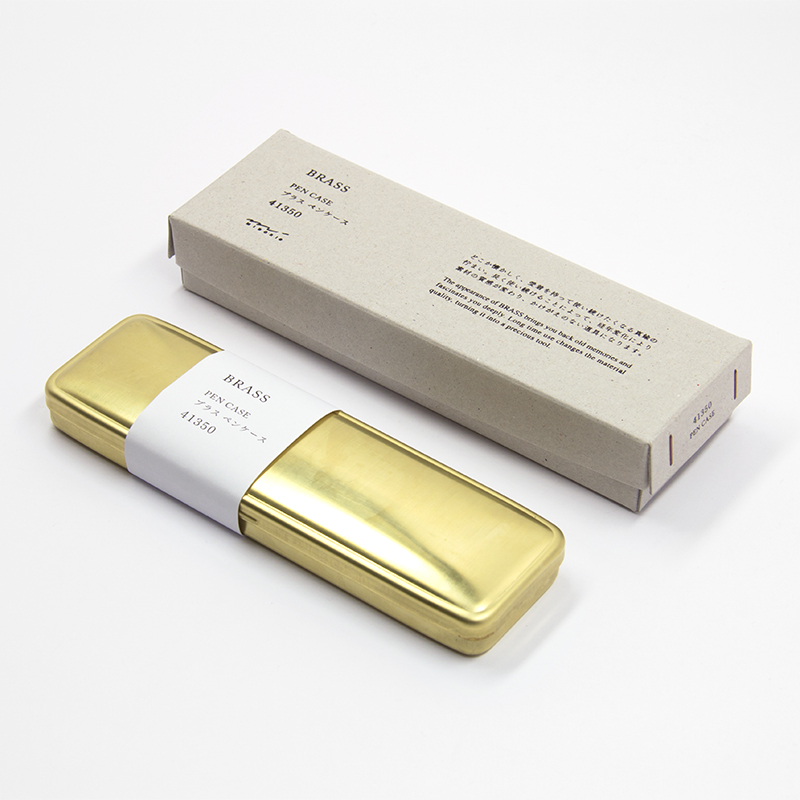 Massive Schreibtisch-Schatulle aus Messing