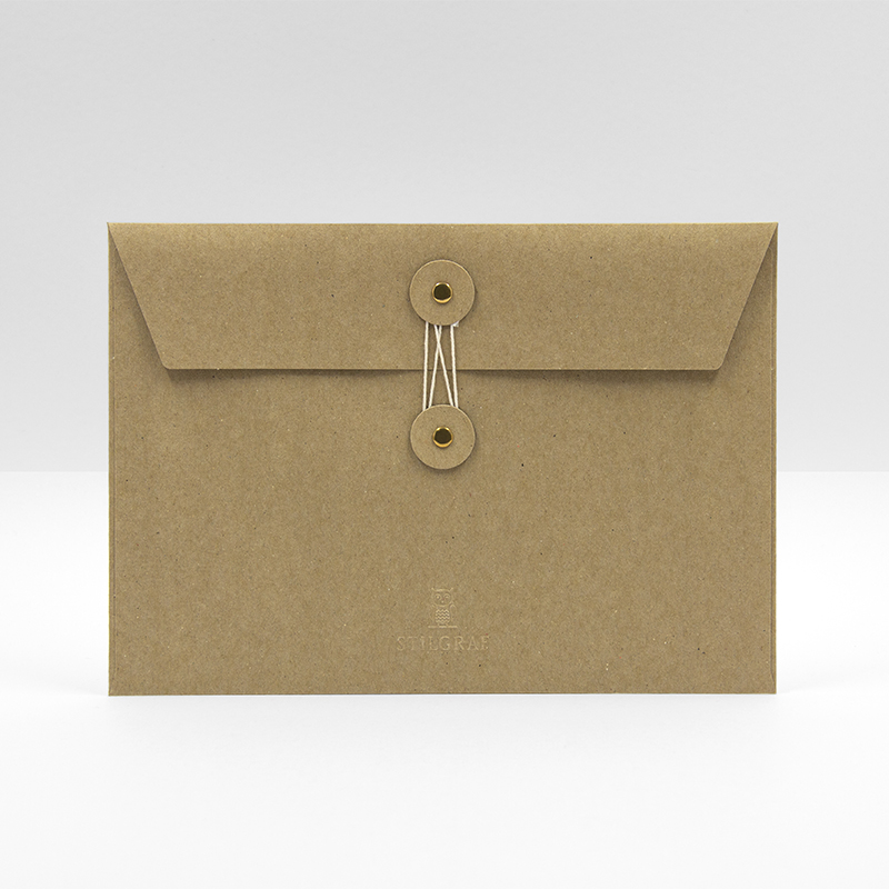 Kraft-Couverts mit Schnurverschluss