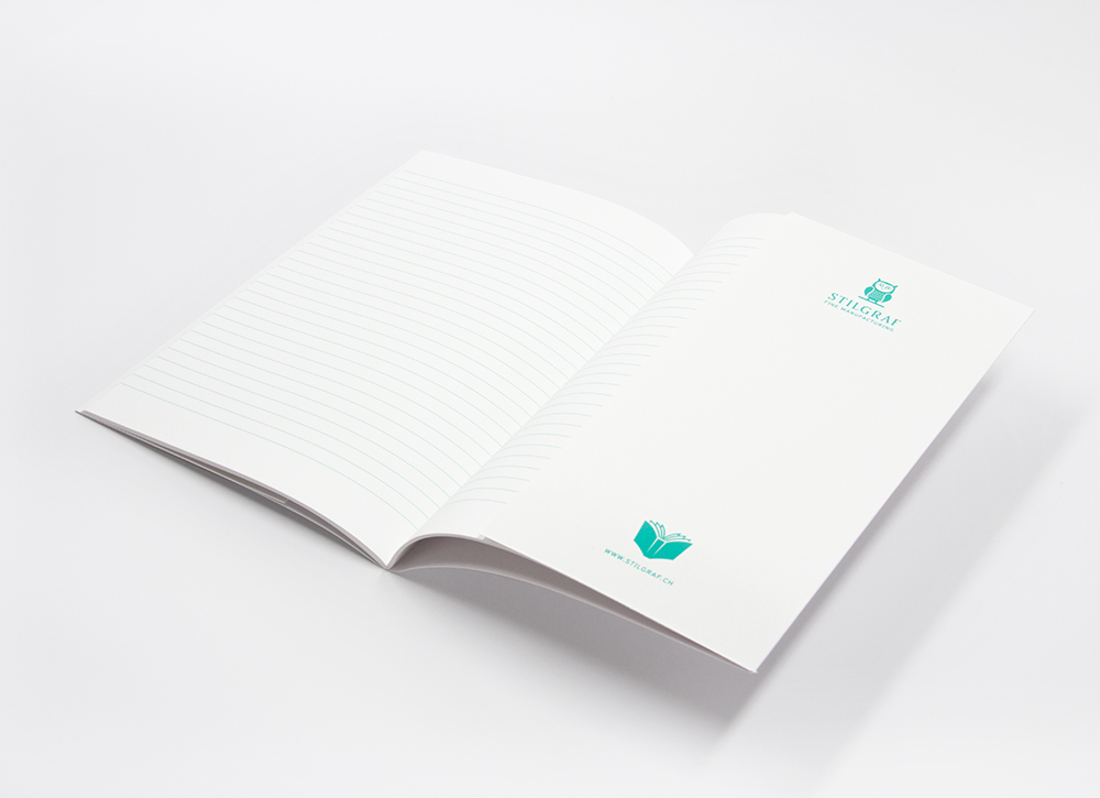 Notizheft mit uv-lackiertem Umschlag