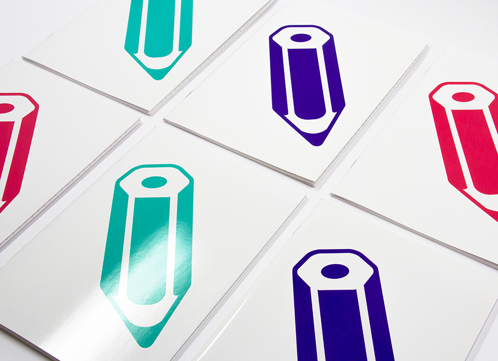 Notizheft mit uv-lackiertem Umschlag