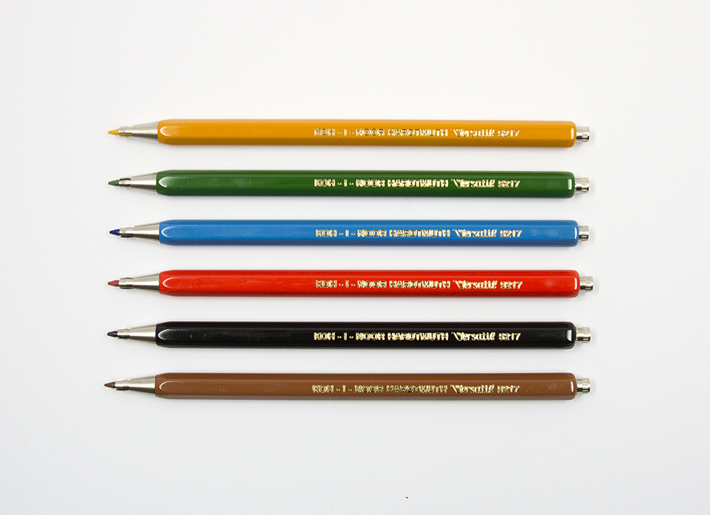 Farbstift-Set mit Fallminen-Mechanik