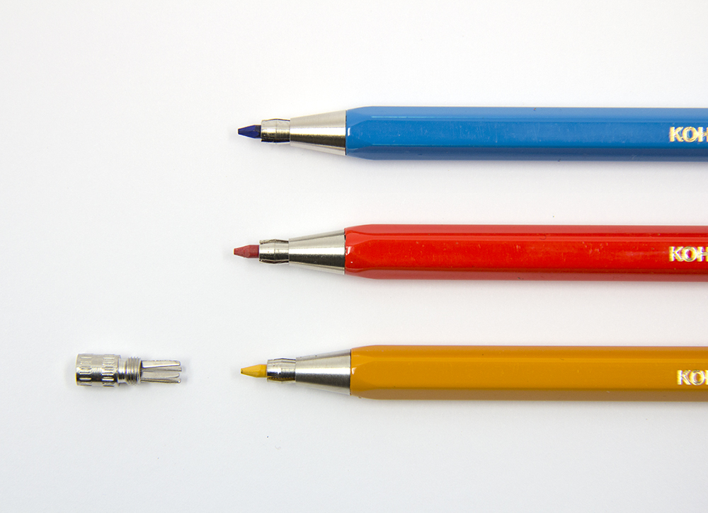 Farbstift-Set mit Fallminen-Mechanik