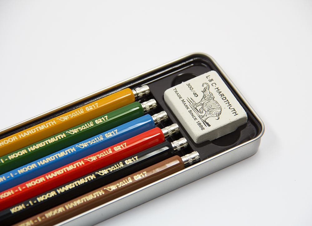 Farbstift-Set mit Fallminen-Mechanik