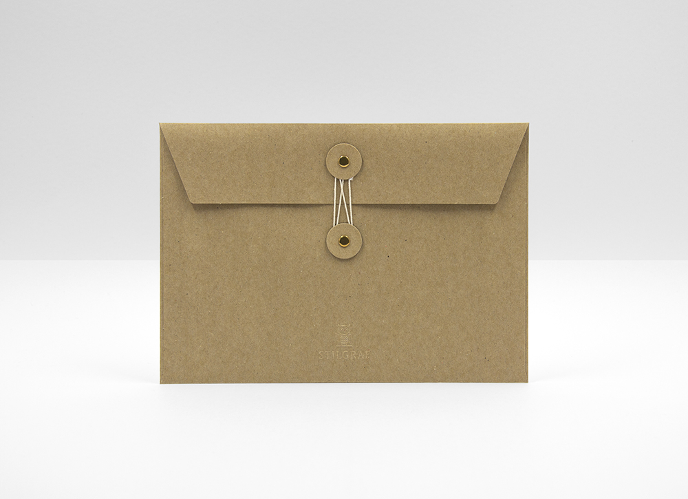 Kraft-Couverts mit Schnurverschluss