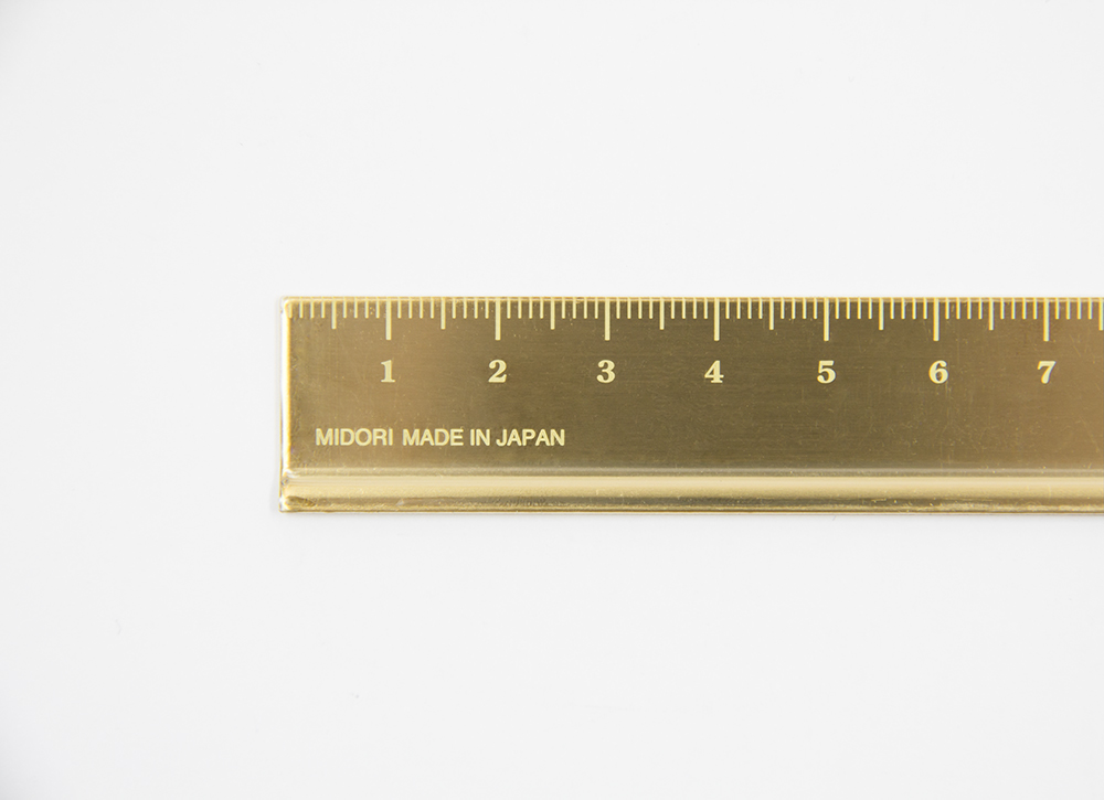 Kurzer Massstab aus Messing