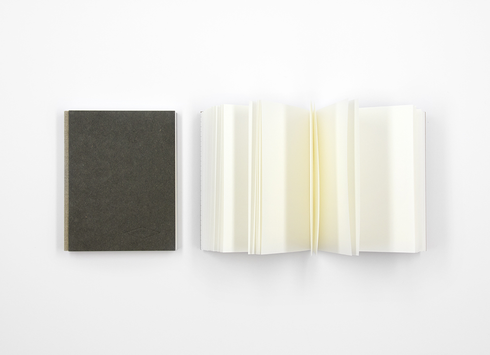 Kompaktes Notizbuch mit Leinenrücken