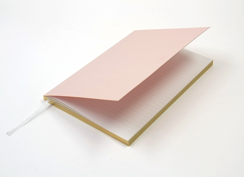 Notizbuch mit Farbschnitt Gold